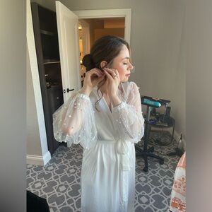 Bridal “getting ready” robe